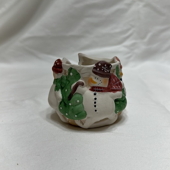 Snowman candle holder - Picture 3 of 7
